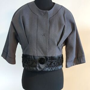 Marc Jacobs cotton embellished cropped jacket ( Oversized) Sz 4